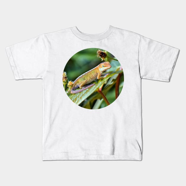 Lizard King Kids T-Shirt by RoxanneG